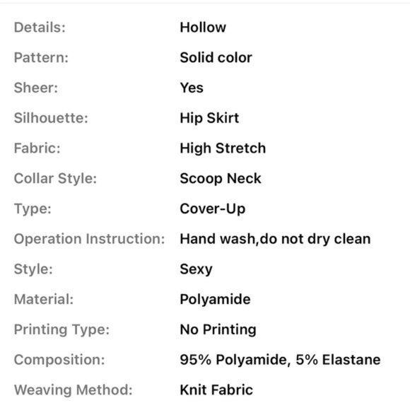 Black Fishnet Dress Beach Cover - Picture 7 of 7